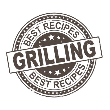 BİR BEYAZ Zemininde Izgara Tarifleri damgası