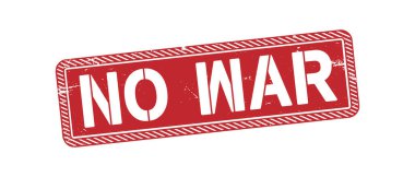 Beyaz arka planda savaş damgası yok.