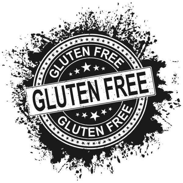 Illustration Vectorielle Timbre Sans Gluten Sur Fond Blanc — Image vectorielle