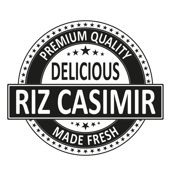 Vintage Riz Casimir Restoran Damgası — Stok Vektör