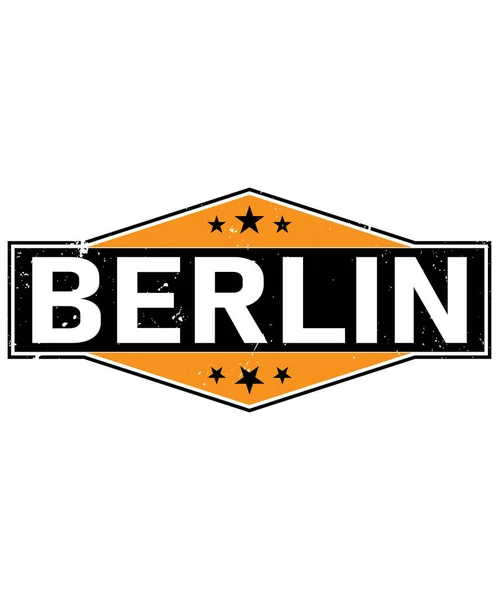 Ikon Tillverkad Berlin Isolerad Vit Bakgrund — Stock vektor