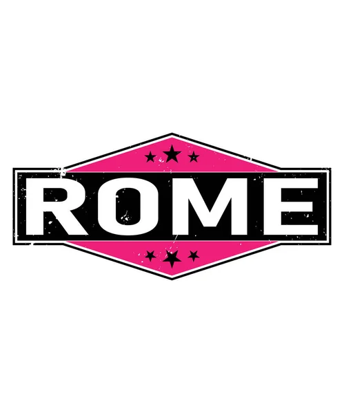 Vintage College Rome City Slogan Print Retro Varsity Font Text — Image vectorielle