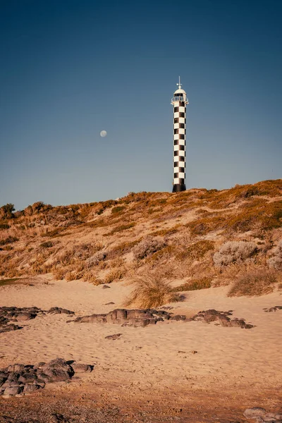 Scénický Pohled Černobílý Kontrolovaný Maják Cyklostezky Marlston Hill Bunbury Západní — Stock fotografie