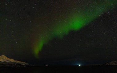 Aurora Borealis. Güzel kuzey ışıkları