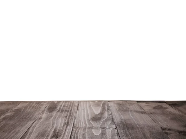 空の木製テーブルの上に隔離された背景 — ストック写真