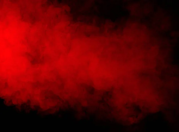 Червоний Дим Чорному Тлі — стокове фото