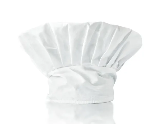 Καπέλο Λευκού Σεφ Απομονωμένο Φόντο — Φωτογραφία Αρχείου