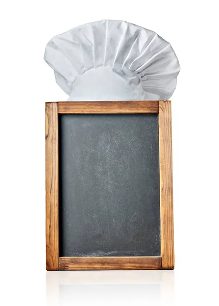 Sombrero Chef Pizarra Sobre Fondo Aislado —  Fotos de Stock