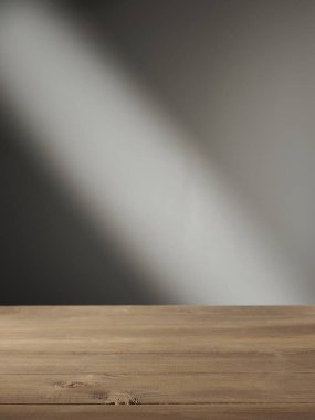 Ürün sunumu için boş tablo üstü