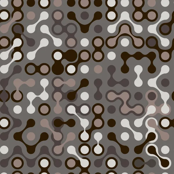 Abstract patroon in grijs en bruin kleuren — Stockvector