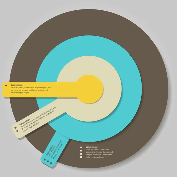 Bannière moderne d'options d'infographie vectorielle — Image vectorielle