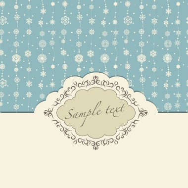 Noel çerçeve. vektör çizim