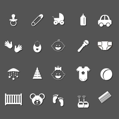 Bebek simgeler set.vector illüstrasyon
