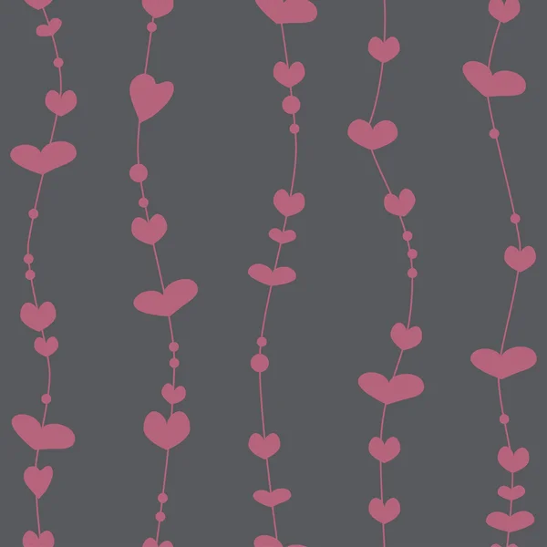Бесшовный рисунок с валентиновыми сердцами — стоковый вектор