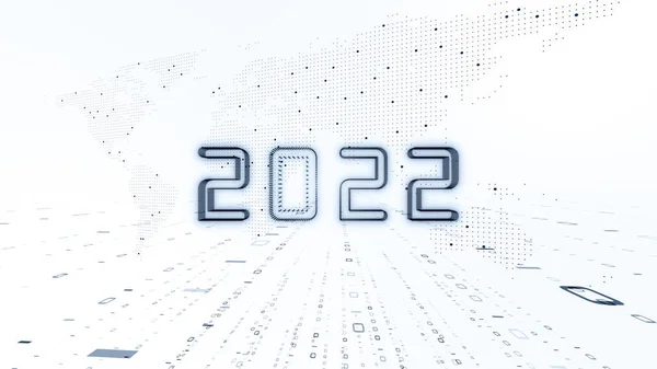 2022 스마트 계기판 기술의 트렌드 개념입니다 비즈니스 성장을 향상시키기 — 스톡 사진