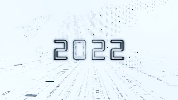 Smart World Armaturenbrett Hintergrund 2022 Futuristisches Technologie Trendkonzept Künstliche Intelligenz — Stockvideo