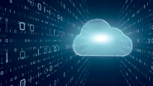 Internet Datacenter Kamer Met Server Netwerkapparaat Digitale Transformatie Cloud Computing — Stockvideo