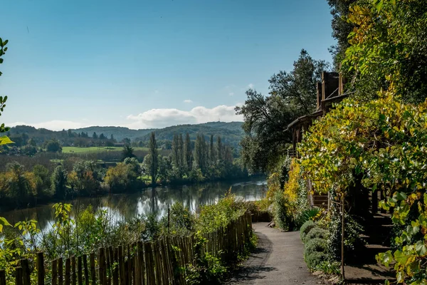 美丽的拉罗克 盖格路 Dordogne 2021年10月 — 图库照片