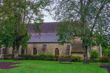 Saint-Germain-d 'Auxerre Navarrenx Kilisesi. Francia oktav del 2021