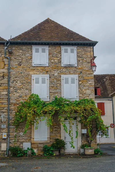 Detalles Casas Navarrenx Francia Octubre 2021 — Foto de Stock