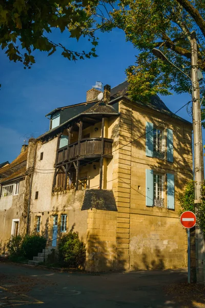 Details Van Prachtige Huizen Van Montignac Frankrijk Oktober 2021 — Stockfoto