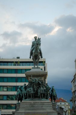 Rusya Kralı II. Alexander 'ın Sofya' daki heykeli. Bulgaristan