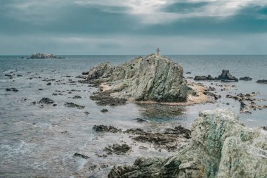 Alicante 'deki Tabarca Adası manzarası. İspanya.