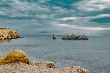 Alicante 'deki Tabarca Adası manzarası. İspanya.