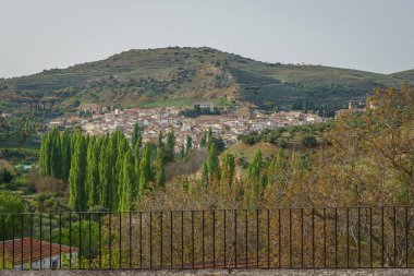 Pastrana 'nın manzarası. Guadalajara. İspanya.
