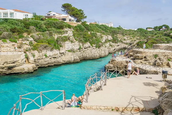 Cala Brut Isola Minorca Spagna Fotografia Stock