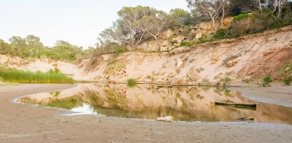 Toegang Tot Cala Bot Het Eiland Menorca Spanje — Stockfoto