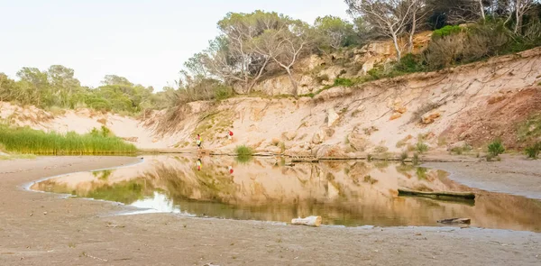 Přístup Cala Bot Ostrově Menorca Španělsko — Stock fotografie