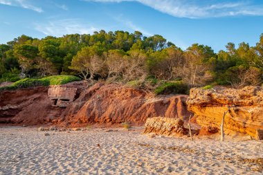 Es Tancats 'de Sunset Cala. Minorca. İspanya