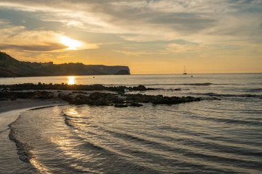 Es Tancats 'de Sunset Cala. Minorca. İspanya