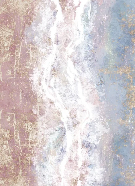 Dalgalar Sanat Yazıcılı Modern Boho Sea Beach. Soyut Minimal Arkaplan. Bohem basılabilir duvar resimleri, boho posteri, pastel soyut sanat, manzara çizimi, deniz resmi. Soyut Düzenlemeler.