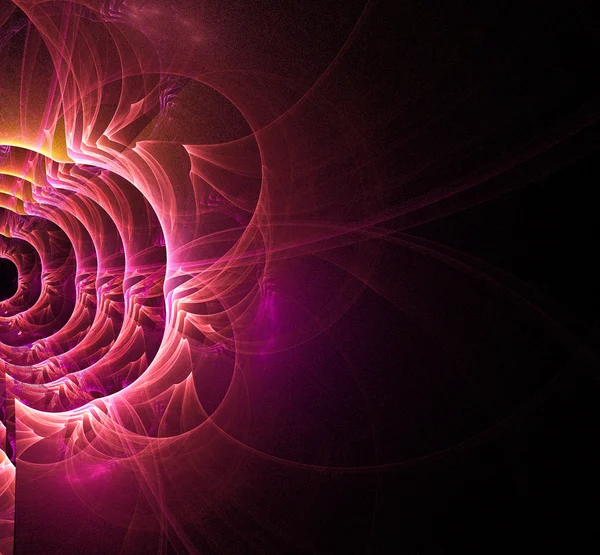 Pink swirl whirpool fractal illustration — Stock Photo, Image