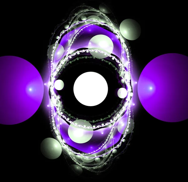 Heldere violet abstract fractal illustratie — Stockfoto