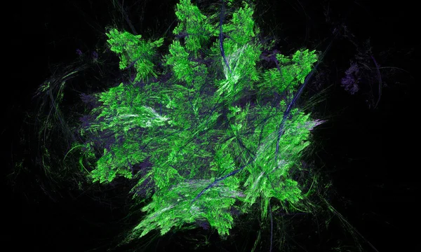 Fundo fantasia verde fractal ilustração detalhada — Fotografia de Stock