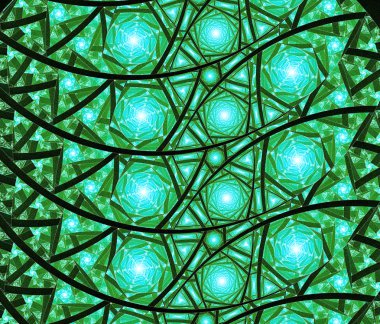 resimde yeşil fantasy arka plan fraktal ayrıntılı