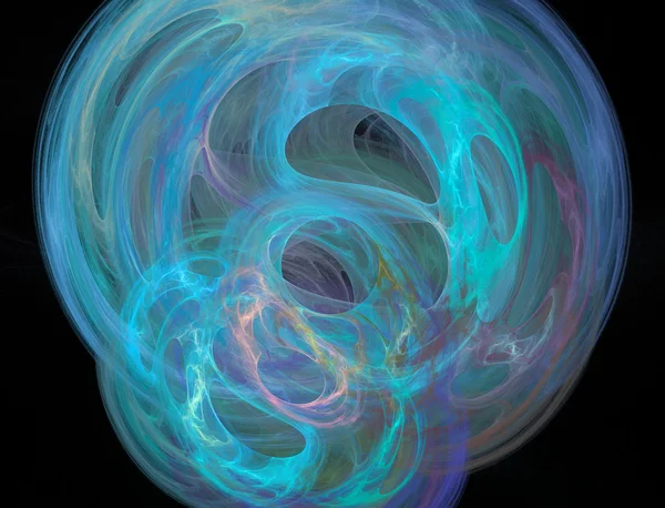 Albastru detaliate fractal fundal ilustrare — Fotografie, imagine de stoc