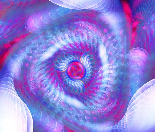 明るい紫抽象的なフラクタルの図 — ストック写真