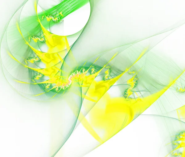 Fractal espiral colorido en blanco —  Fotos de Stock