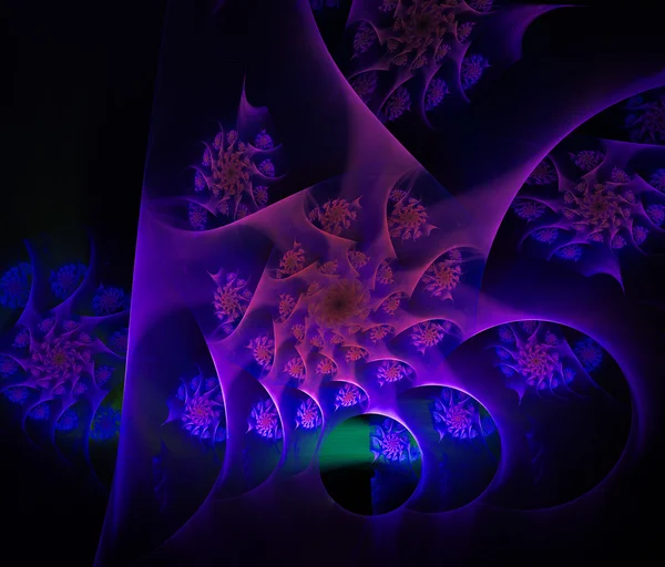 Bright violet abstract fractal illustration — Stock Photo, Image