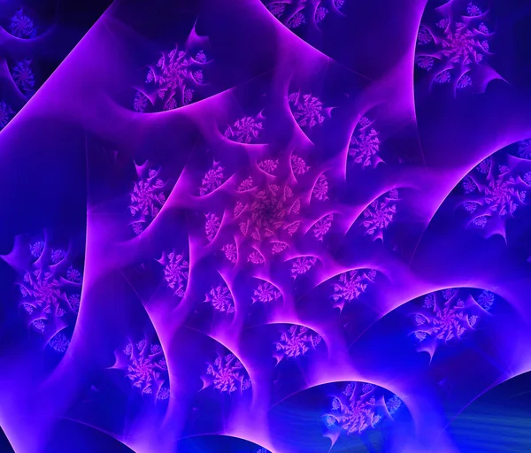 Bright violet abstract fractal illustration — Stock Photo, Image