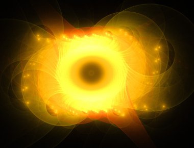 spiral parlak arkaplan fraktal oluşturuldu