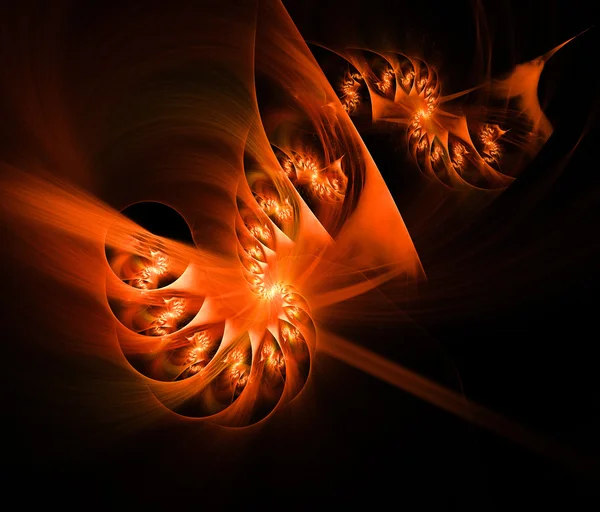 Spiraal helder achtergrond fractal gegenereerd — Stockfoto