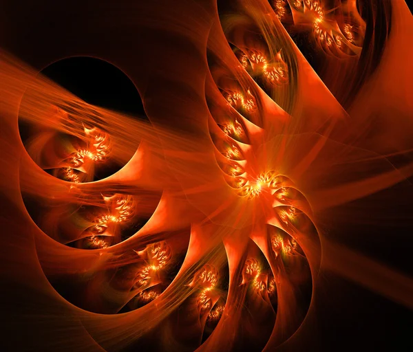 Spiral bright background fractal generated — Stock Photo, Image