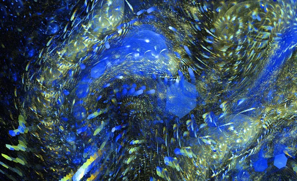 Blue Abstract fractal illustration — Stock Photo, Image
