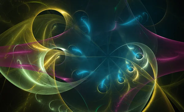 Spiral bright background fractal generated — Stock Photo, Image