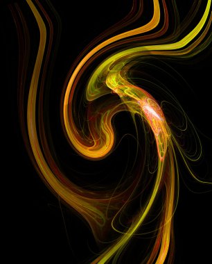 renkli fraktal resimde arka plan